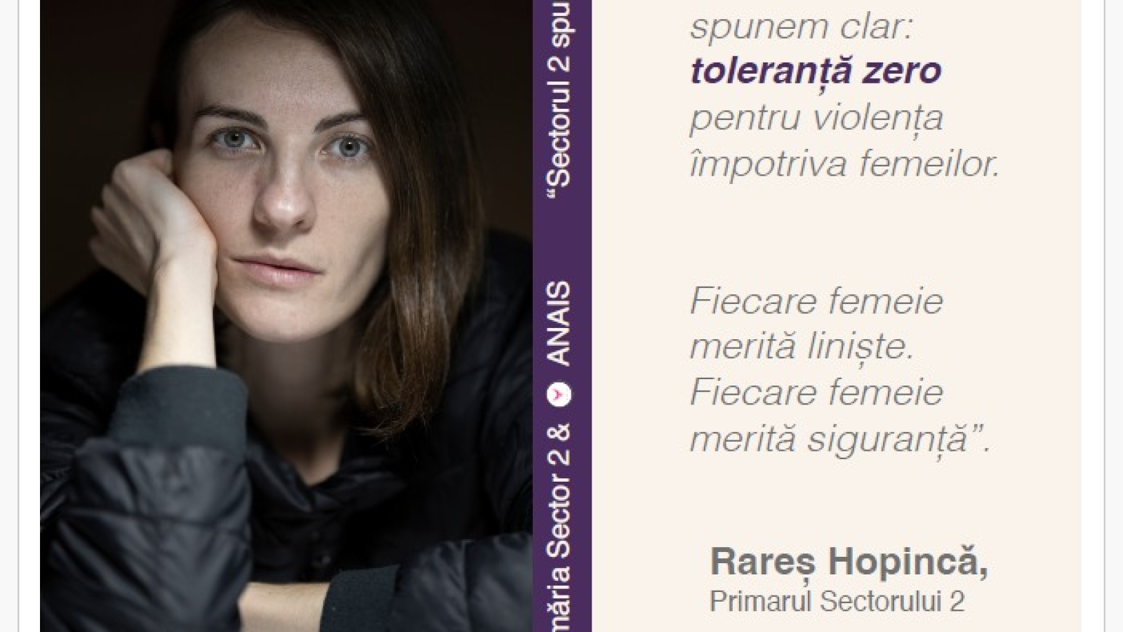 Campania „Sector 2 spune NU violenței domestice”